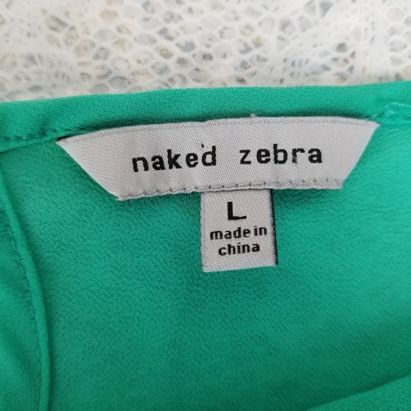 Naked Zebra L Tiered Scalloped with Adjustable Str - Picture 7 of 8